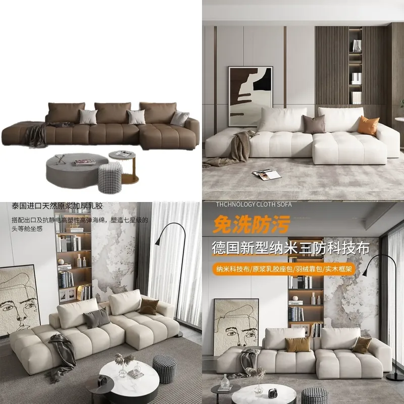 Lighting Decor Rentals - Nordic Fabric Sofa Modern Minimalist Wood