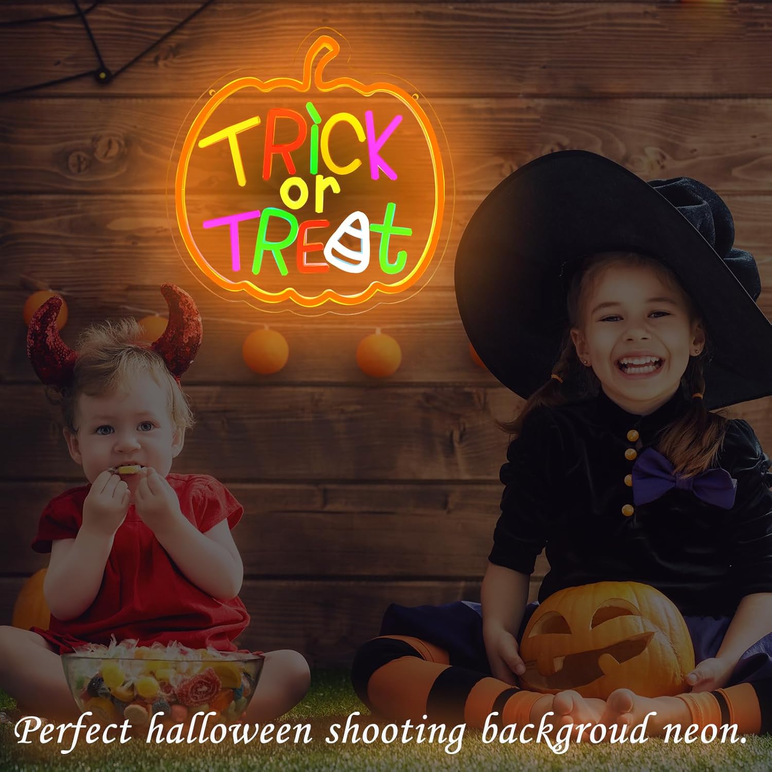 Trick or Treat Neon Sign with  - огляд і ціна Home Decor Lighting Tricks