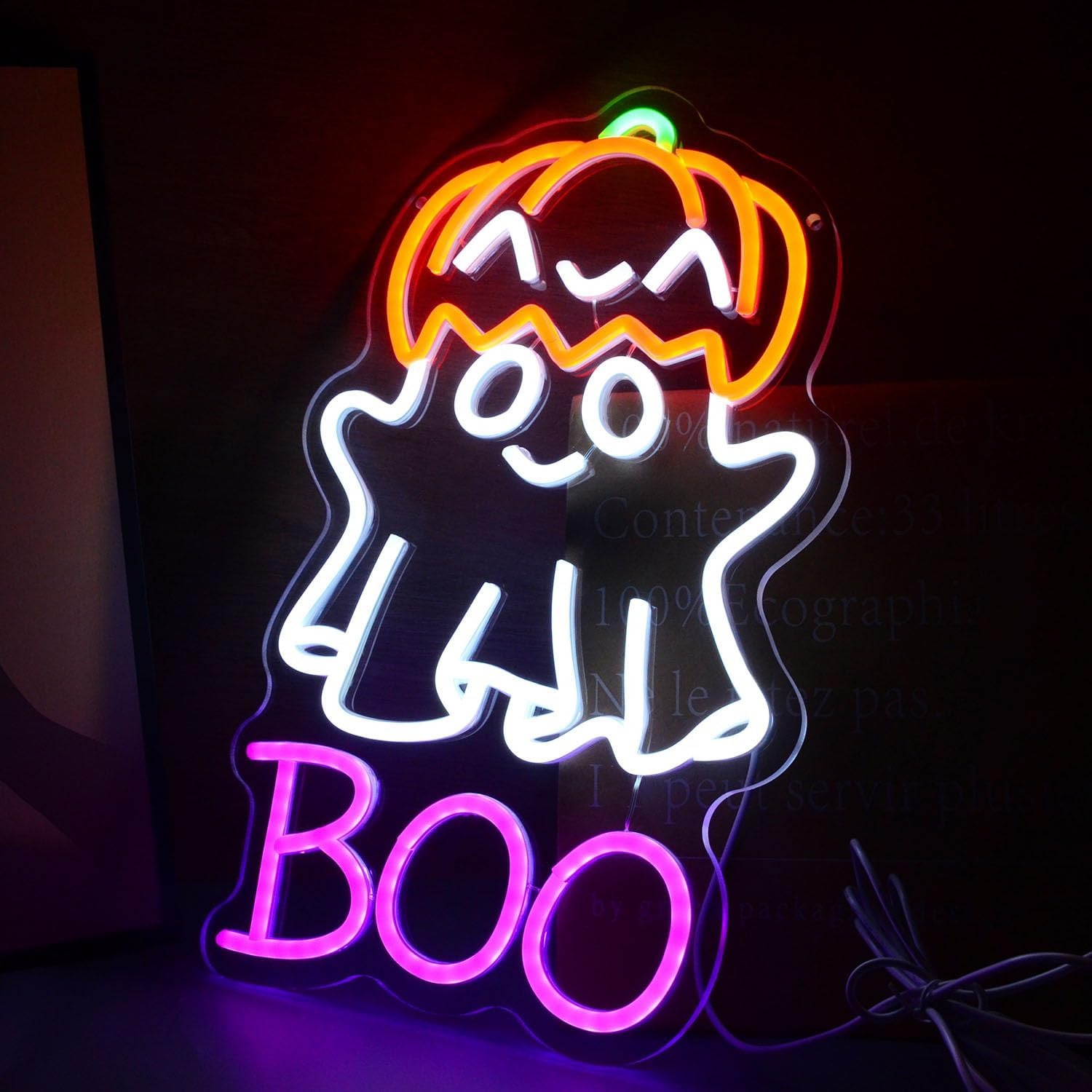 Cute Ghost Pumpkin Hat BOO LED - огляд і ціна Home Decor Lighting Tricks
