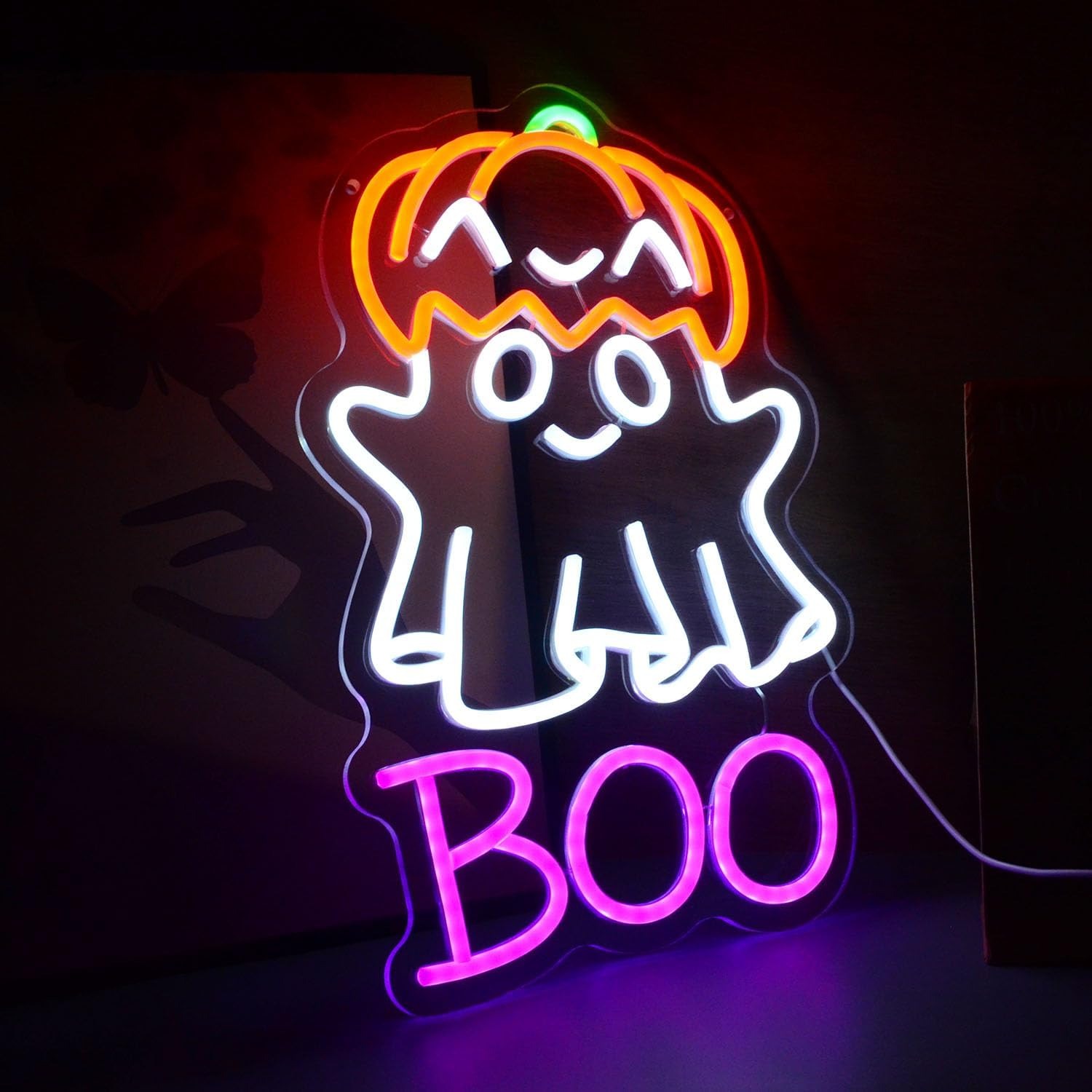 Cute Ghost Pumpkin Hat BOO LED - огляд і ціна Home Decor Lighting Tricks