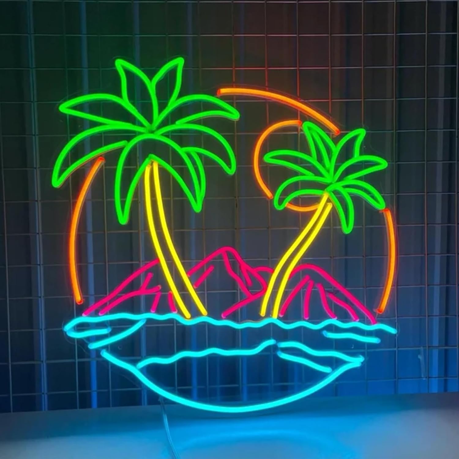 Tropical  Palm Tree LED Neon S - огляд і ціна Lighting Decor Rentals