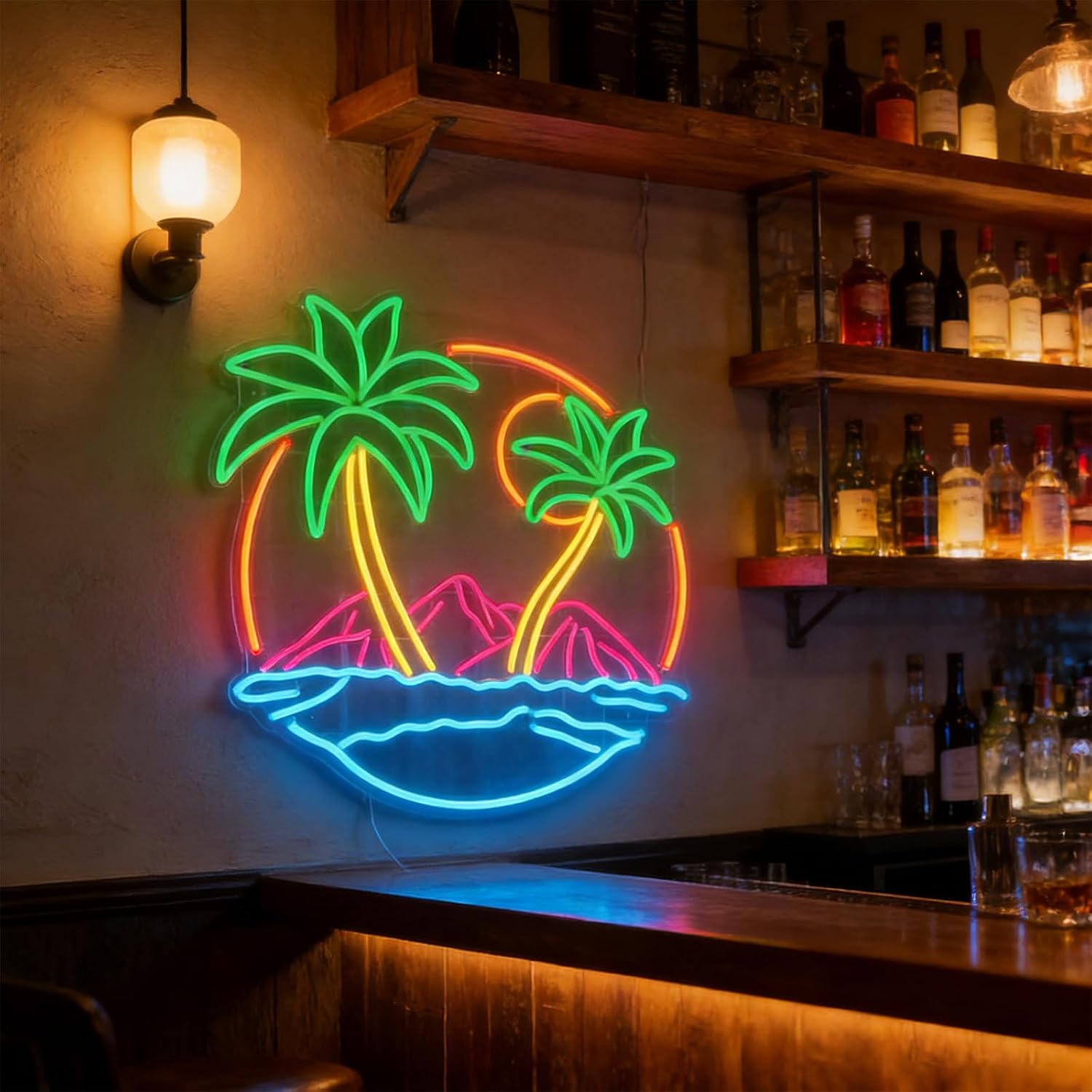 Tropical  Palm Tree LED Neon S - огляд і ціна Lighting Decor Rentals