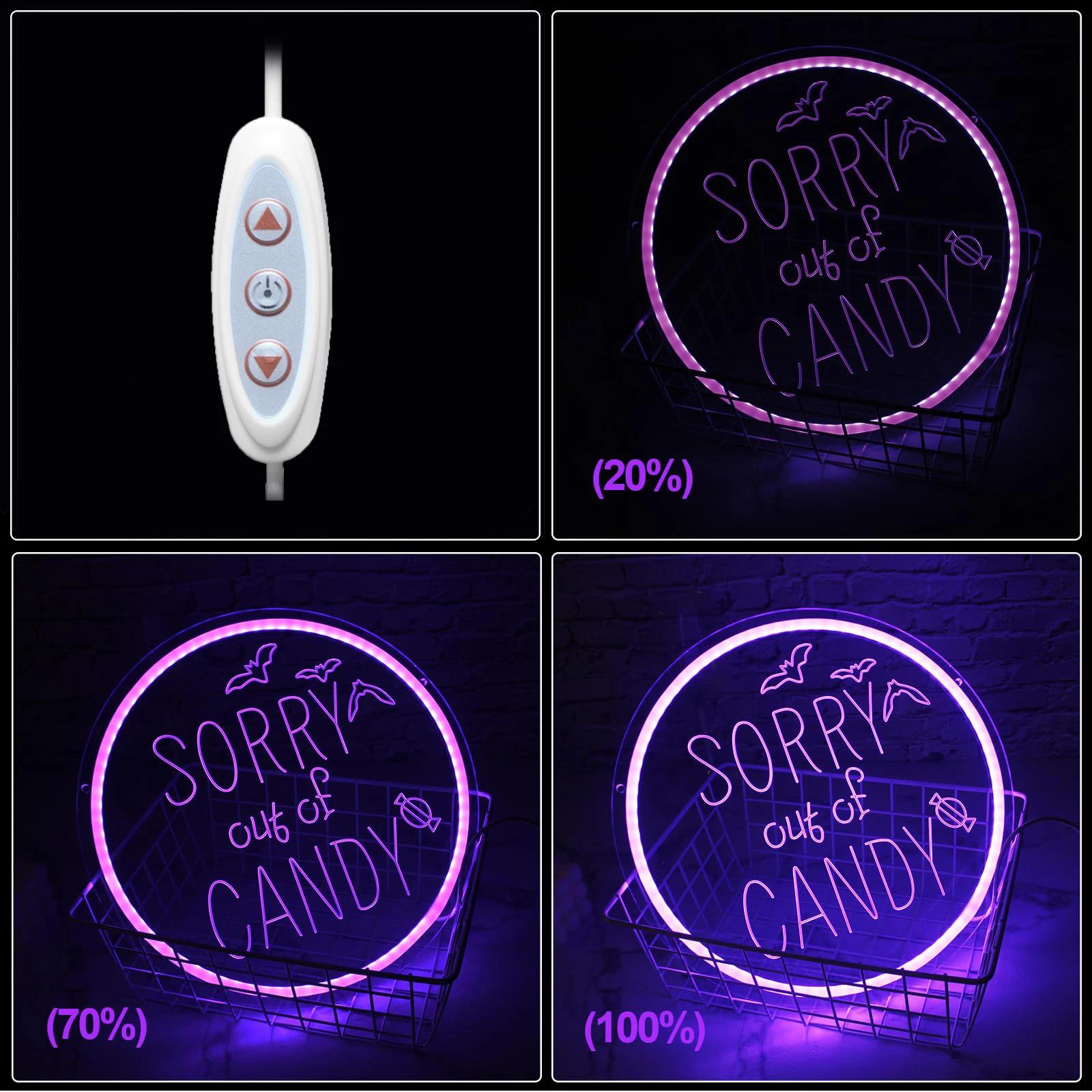 Sorry Out of Candy LED Neon Si - огляд і ціна Home Decor Lighting Tricks