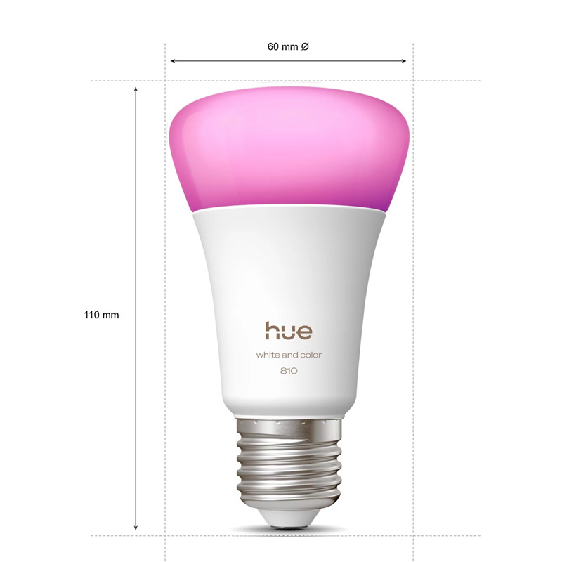 Philips Hue E27 A60 810LM Smar - огляд і ціна Philips Bulb Hue
