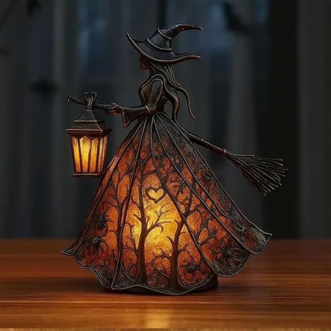 Witch Resin Tabletop Night Lig - огляд і ціна Lighting Table Decor