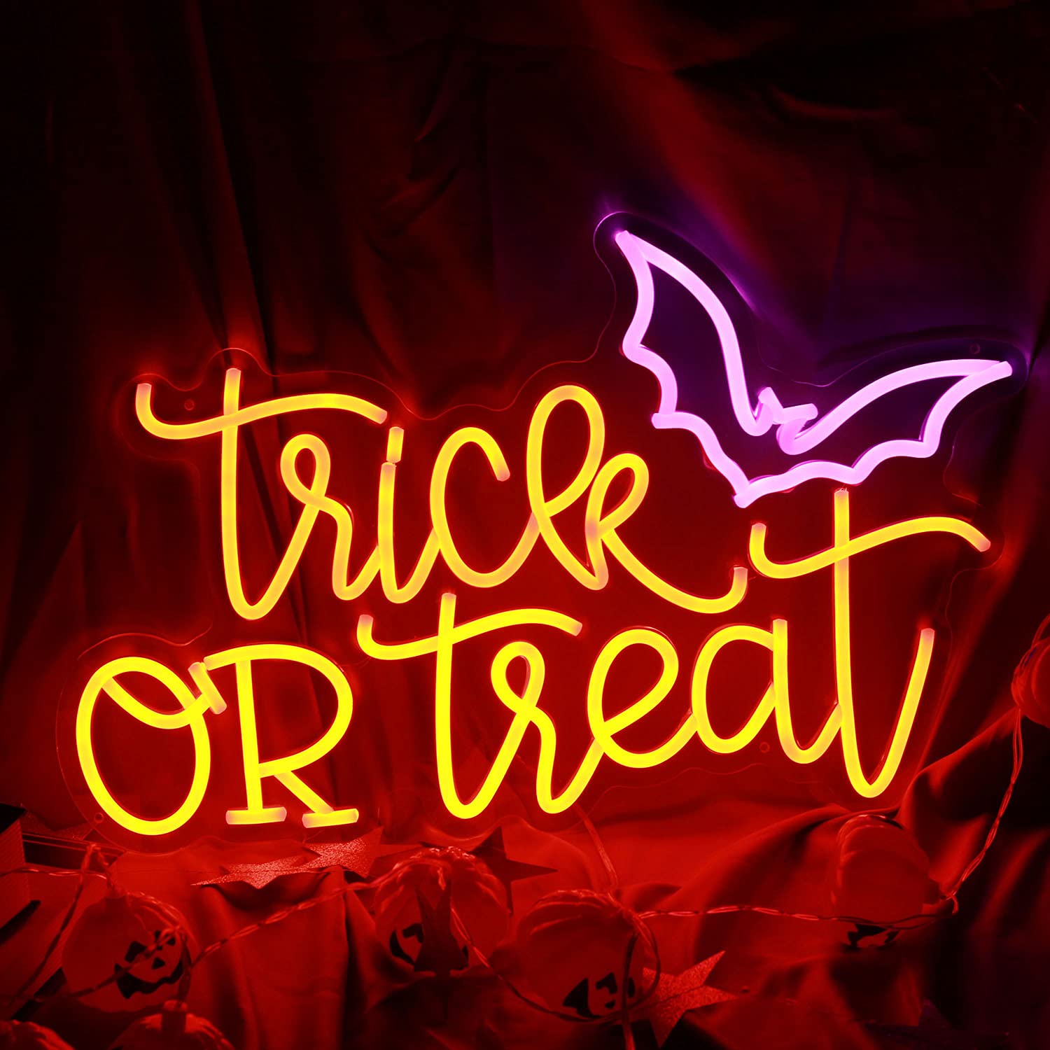 Trick or Treat Neon Sign Light - огляд і ціна Home Decor Lighting Tricks
