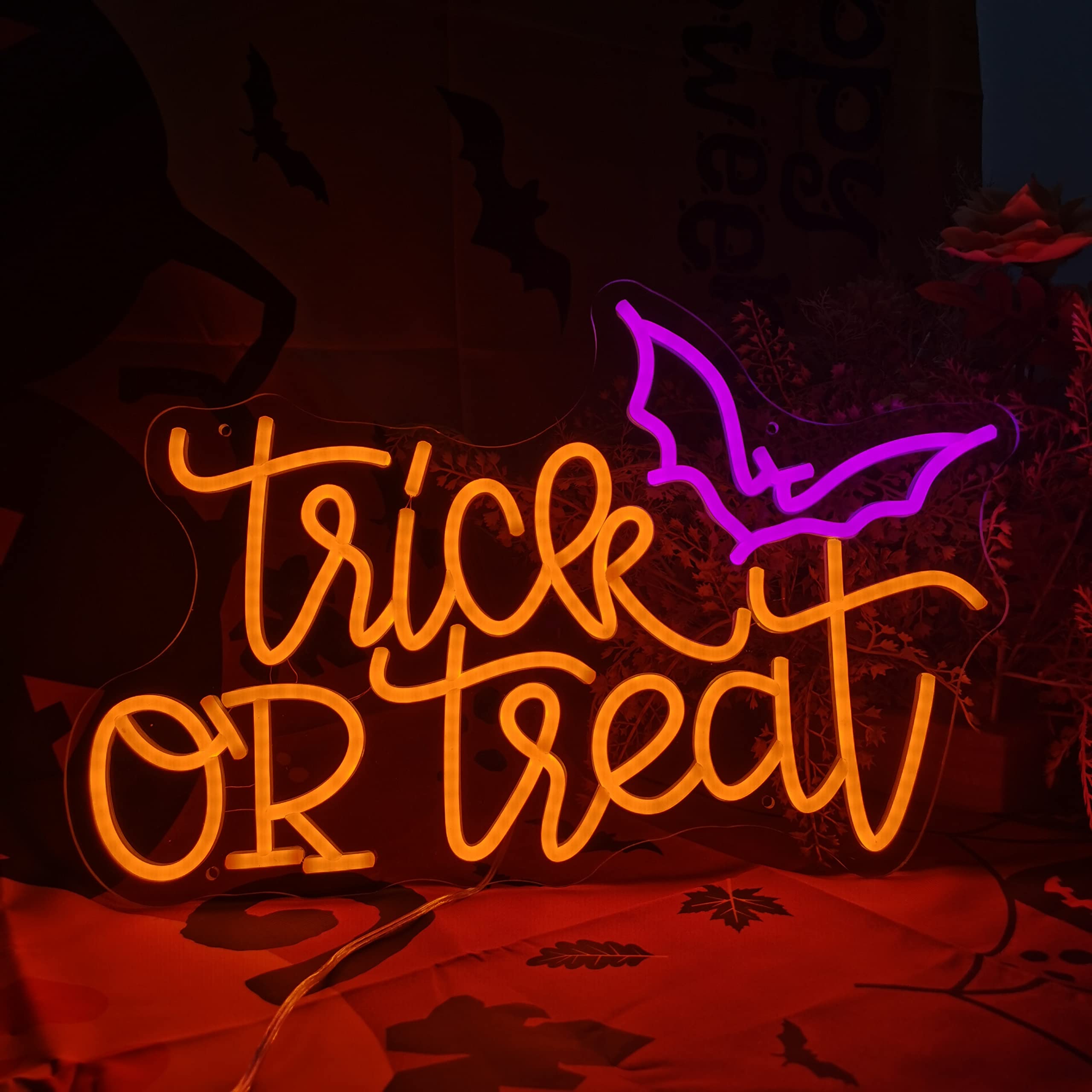 Trick or Treat Neon Sign Light - огляд і ціна Home Decor Lighting Tricks