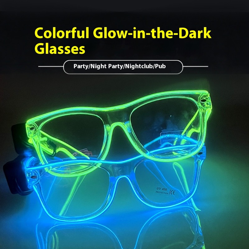 LED Glasses Transparent Frame  - огляд і ціна Lighting Visual