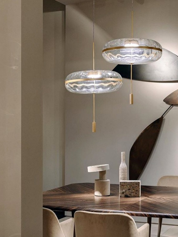 Nordic Postmodern Circular Gla - огляд і ціна Lighting Decor Store