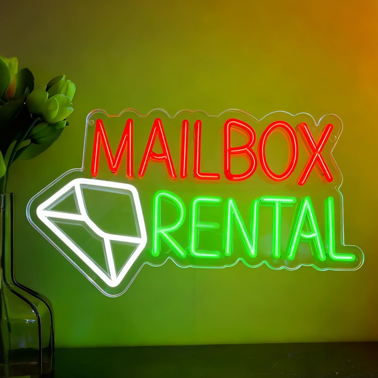 Mailbox Rental LED Neon Sign U - огляд і ціна Lighting Decor Rentals