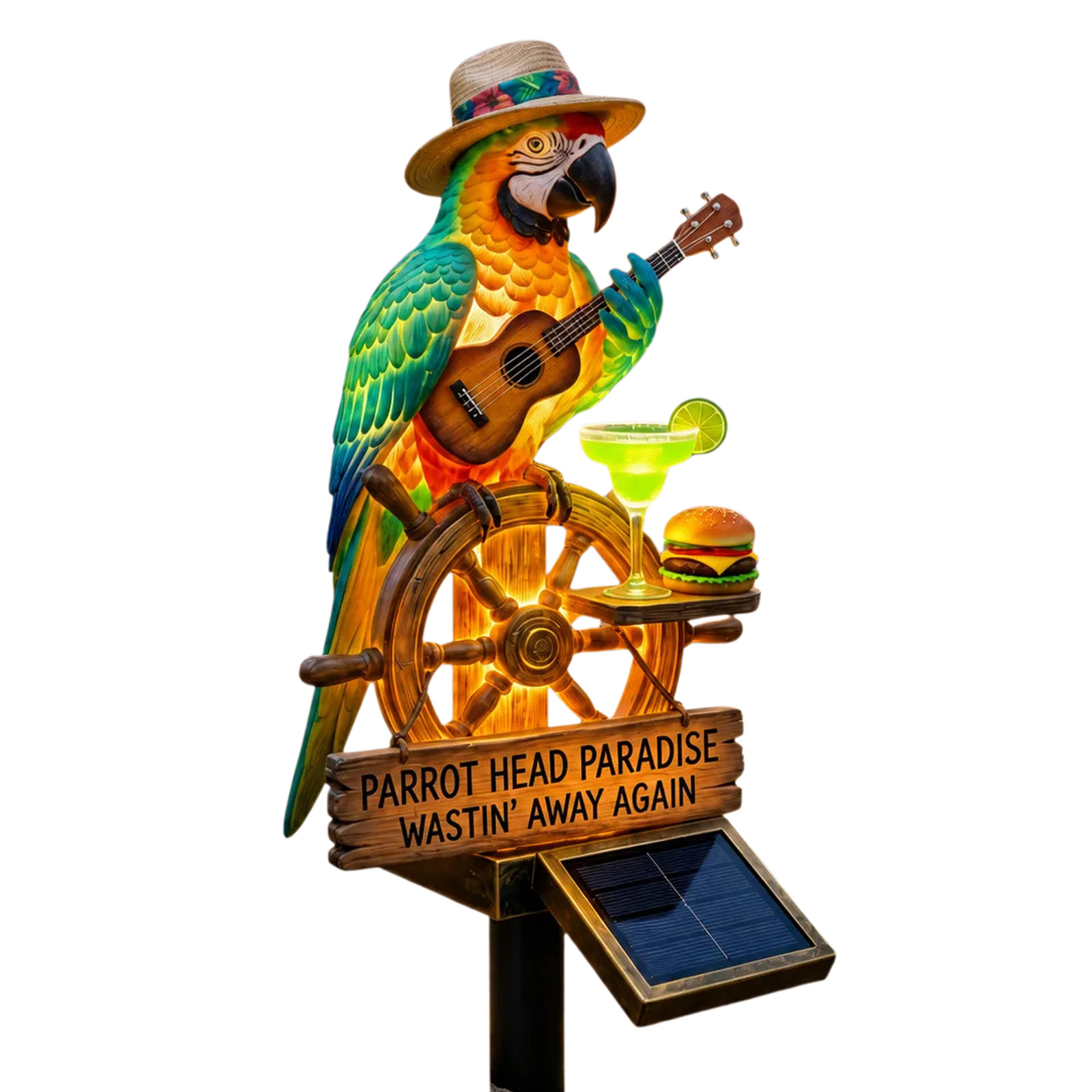 Solar-Powered Parrot Garden Li - огляд і ціна Yard Lighting Decor