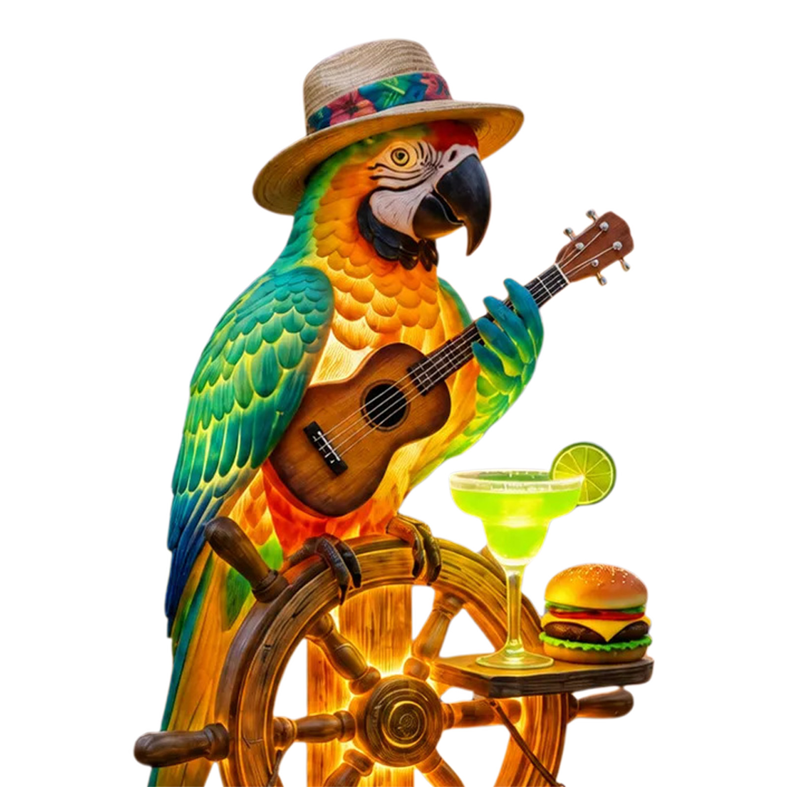 Solar-Powered Parrot Garden Li - огляд і ціна Yard Lighting Decor