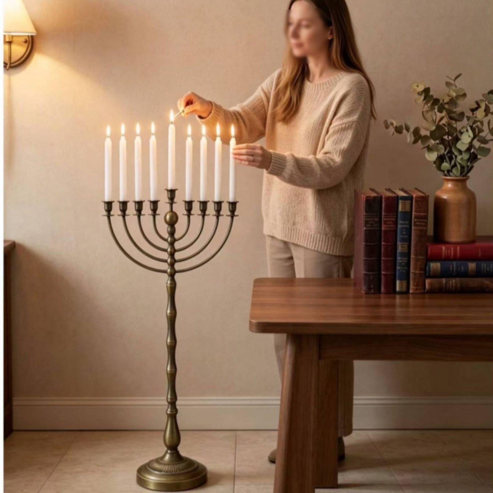 Antique Bronze Menorah Stand M - огляд і ціна Elegant Decor & Lighting Llc