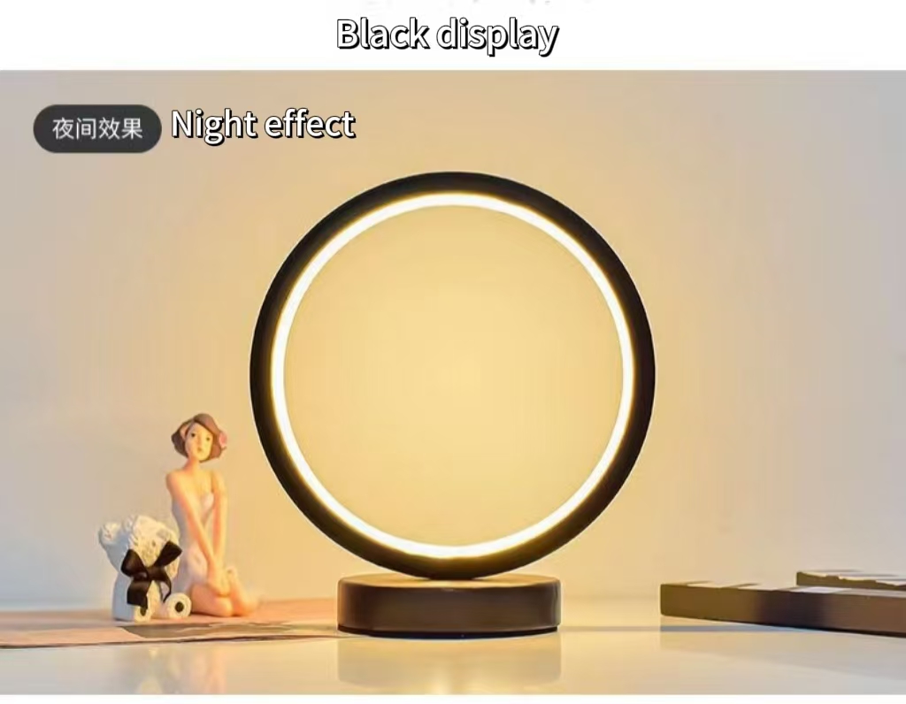 20CM LED Simple Circular Ring  - огляд і ціна Lighting Table Decor