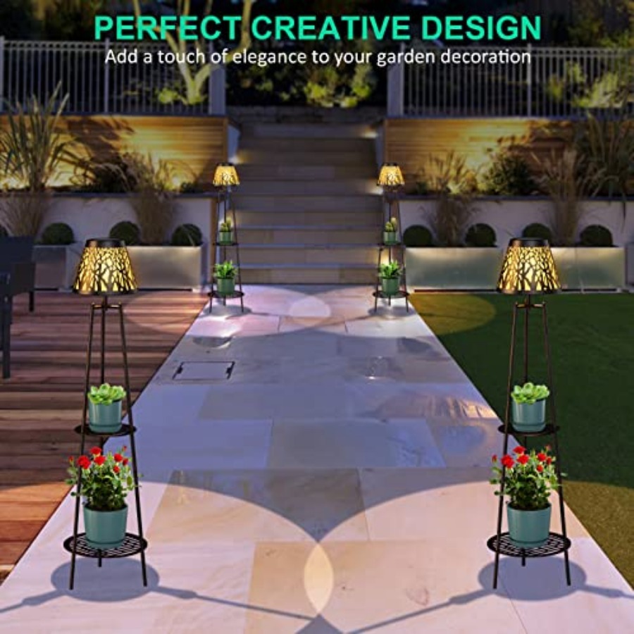 2 Pack Outdoor Solar Floor Lam - огляд і ціна Lighting Decor Outdoor
