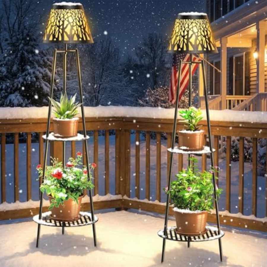 2 Pack Outdoor Solar Floor Lam - огляд і ціна Lighting Decor Outdoor