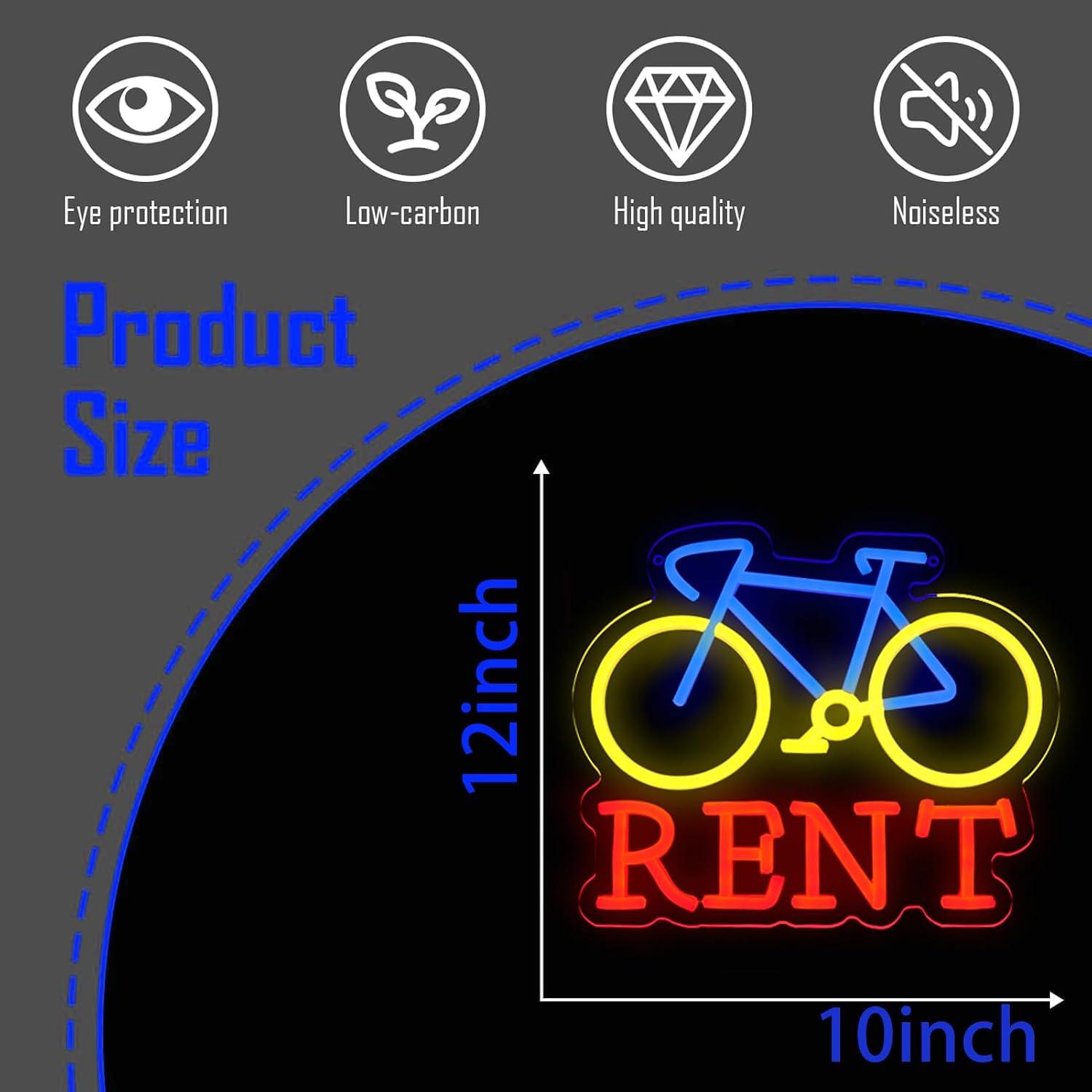 Bicycle Rent Neon Sign USB Dim - огляд і ціна Lighting Decor Rentals