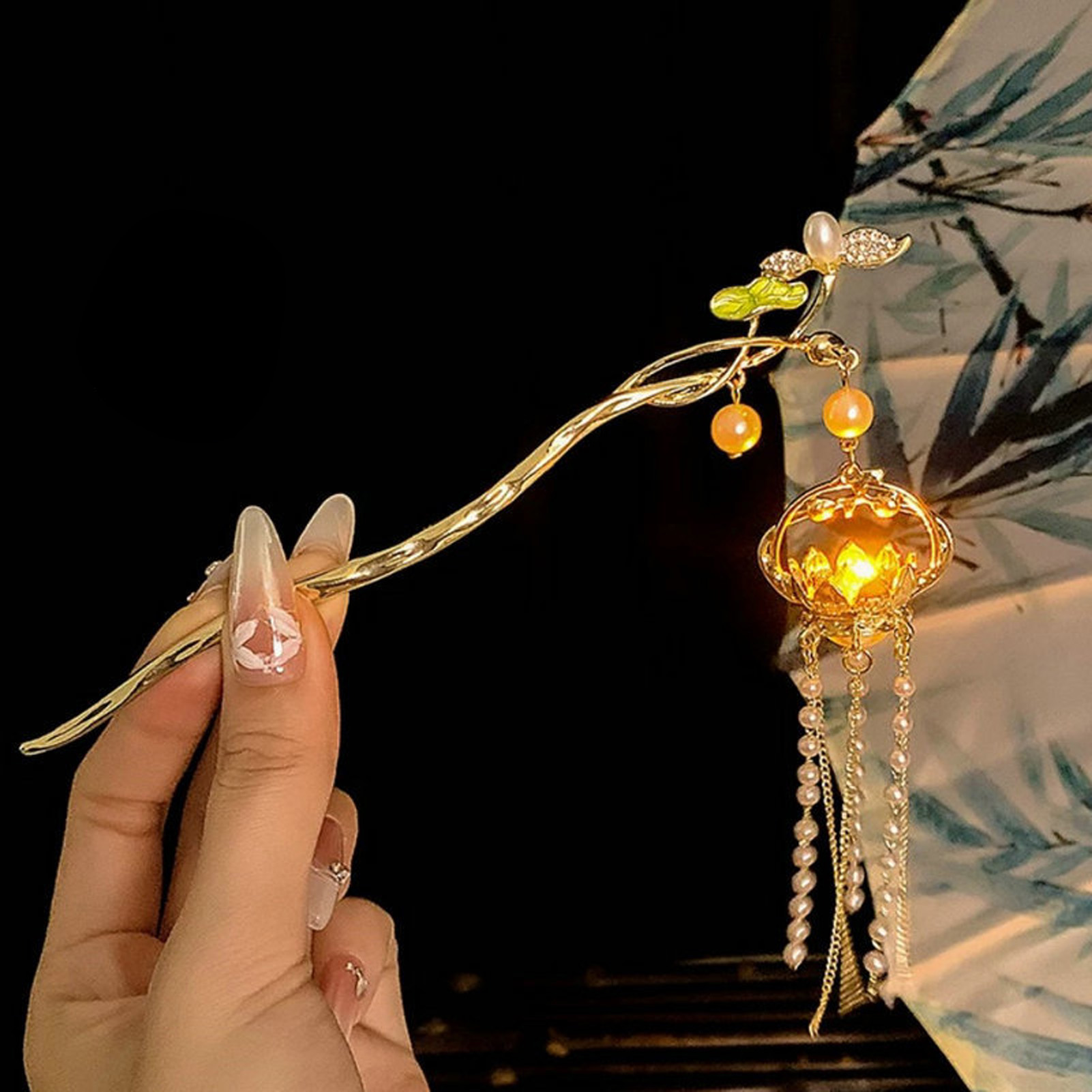 Luminous Flower Hairpin For Wo - огляд і ціна Vintage Lighting Decor