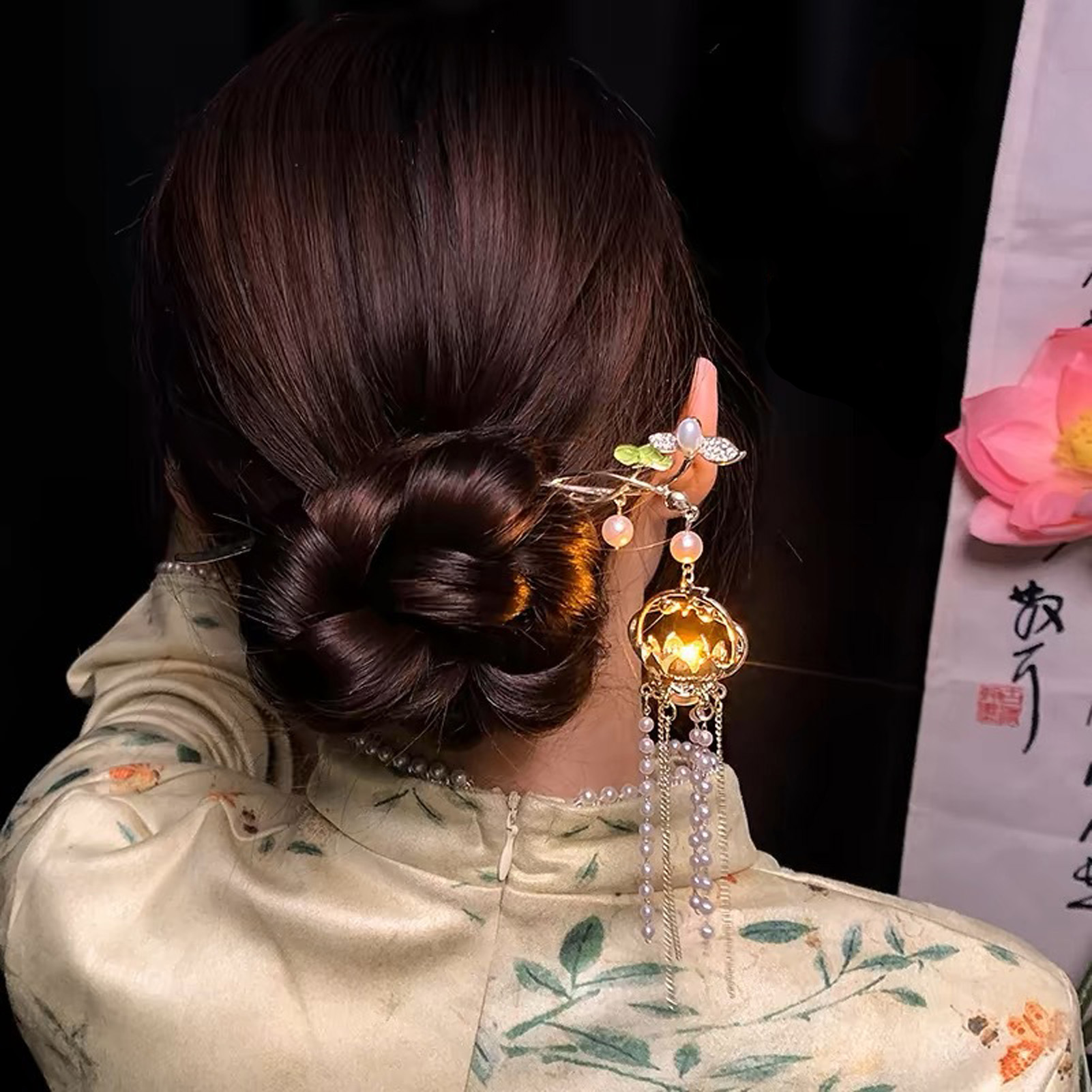 Luminous Flower Hairpin For Wo - огляд і ціна Vintage Lighting Decor