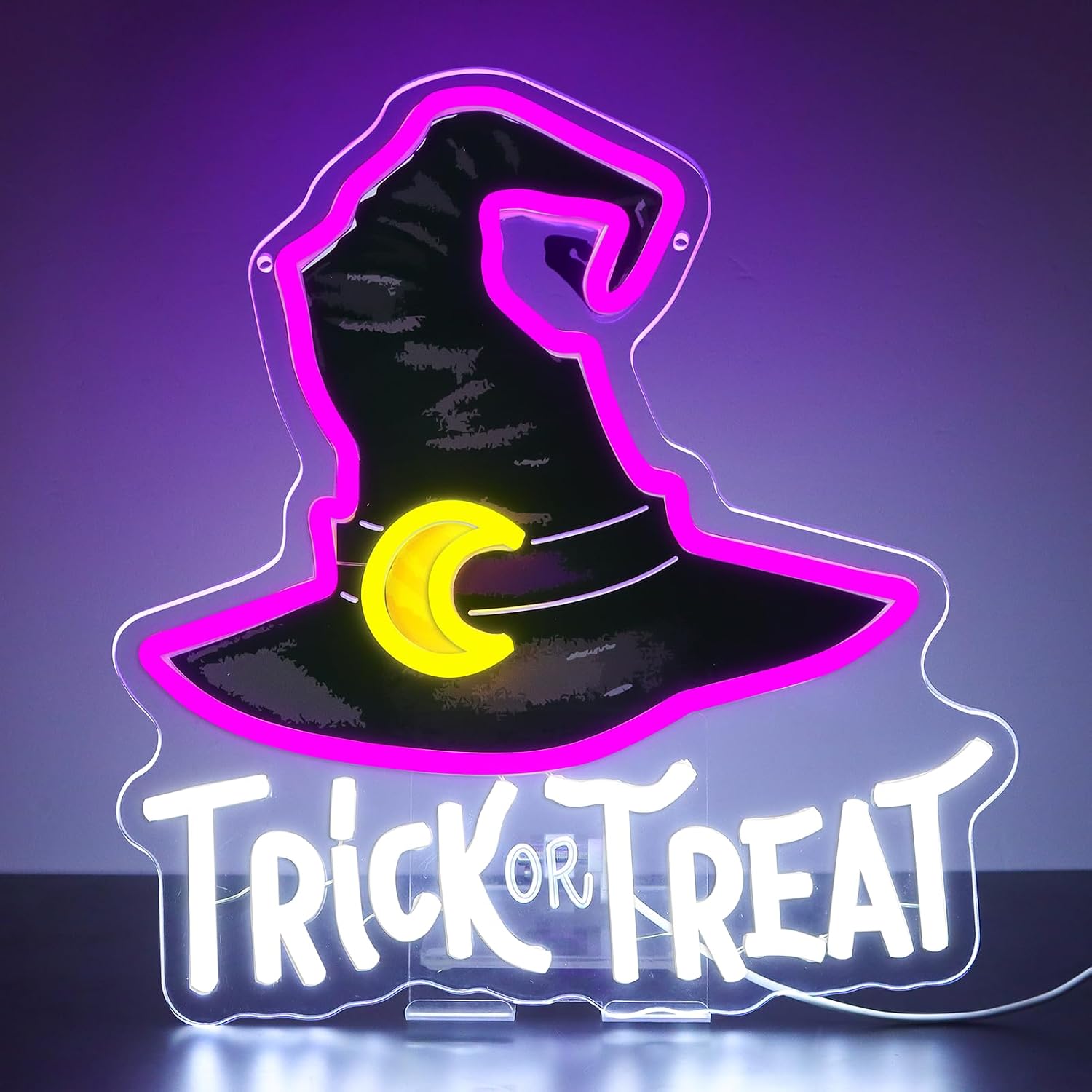Trick Or Treat Witch Hat Neon  - огляд і ціна Home Decor Lighting Tricks