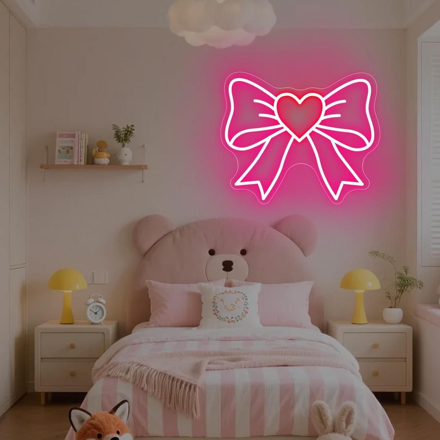 Bow Neon Signs USB Dimmable LE - огляд і ціна Elegant Decor & Lighting Llc