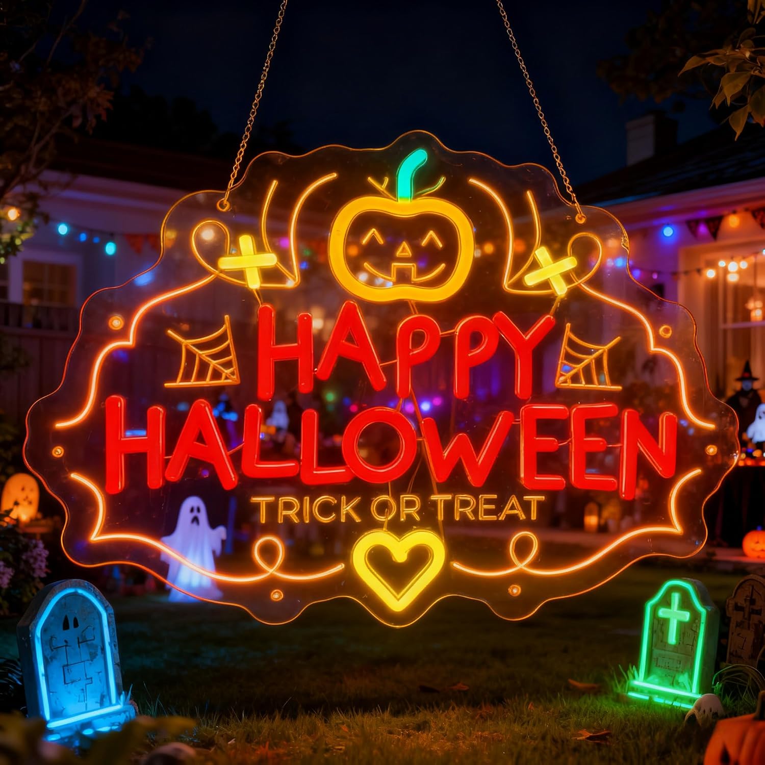 Happy Halloween Trick Or Treat - огляд і ціна Home Decor Lighting Tricks