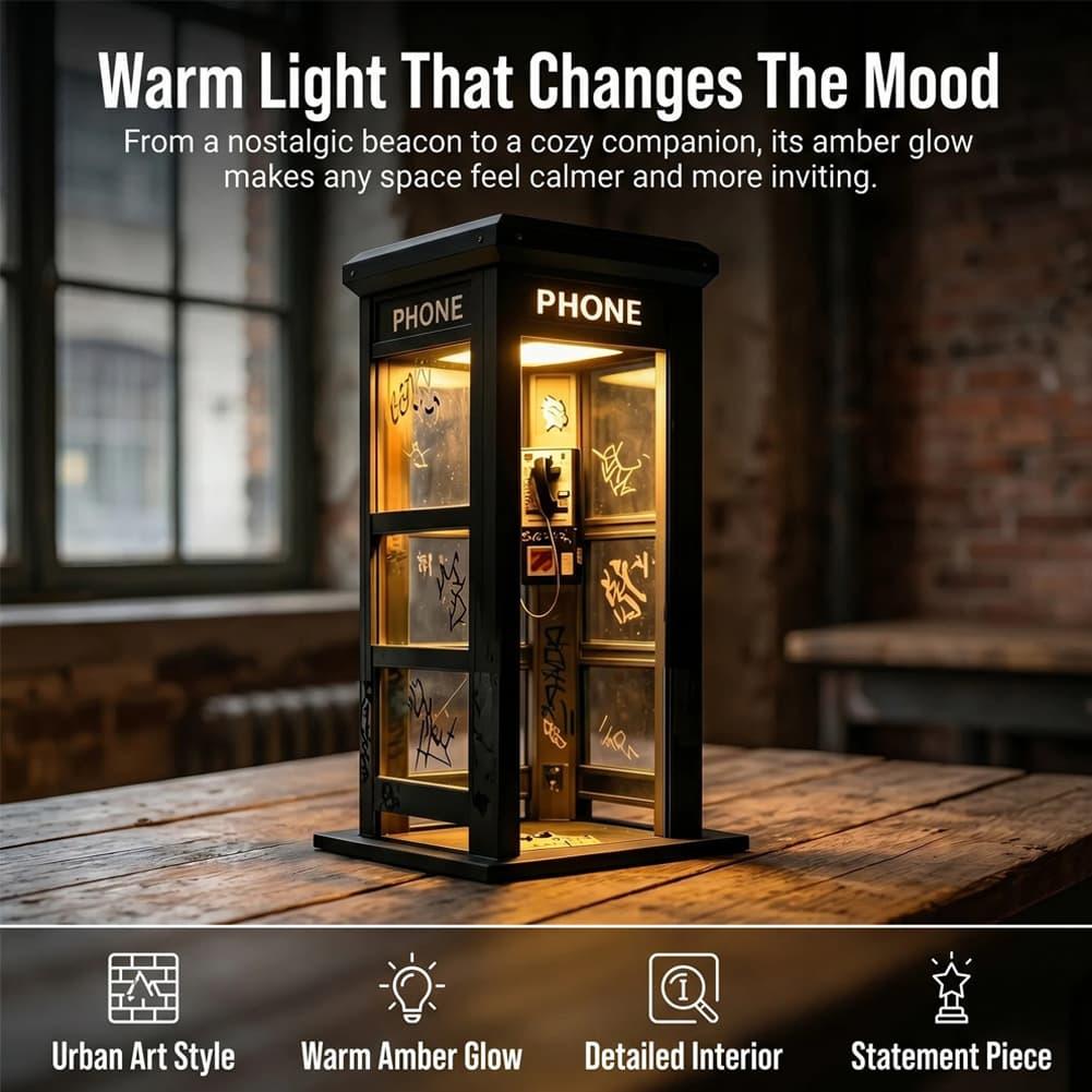 Vintage London Telephone Booth - огляд і ціна Lighting Table Decor