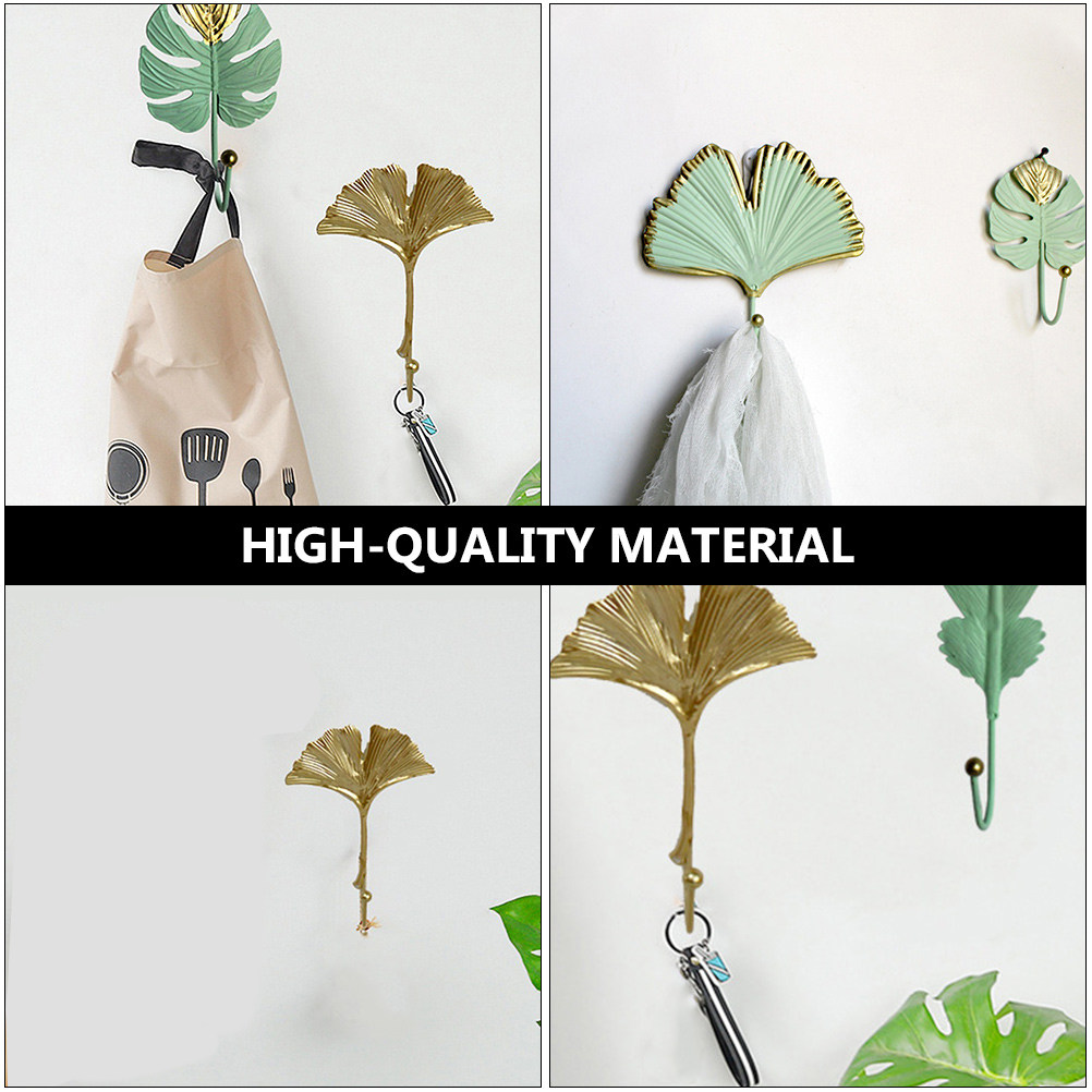 3Pcs Mini Leaf Shape Wall Hook - огляд і ціна Office Lighting Decor