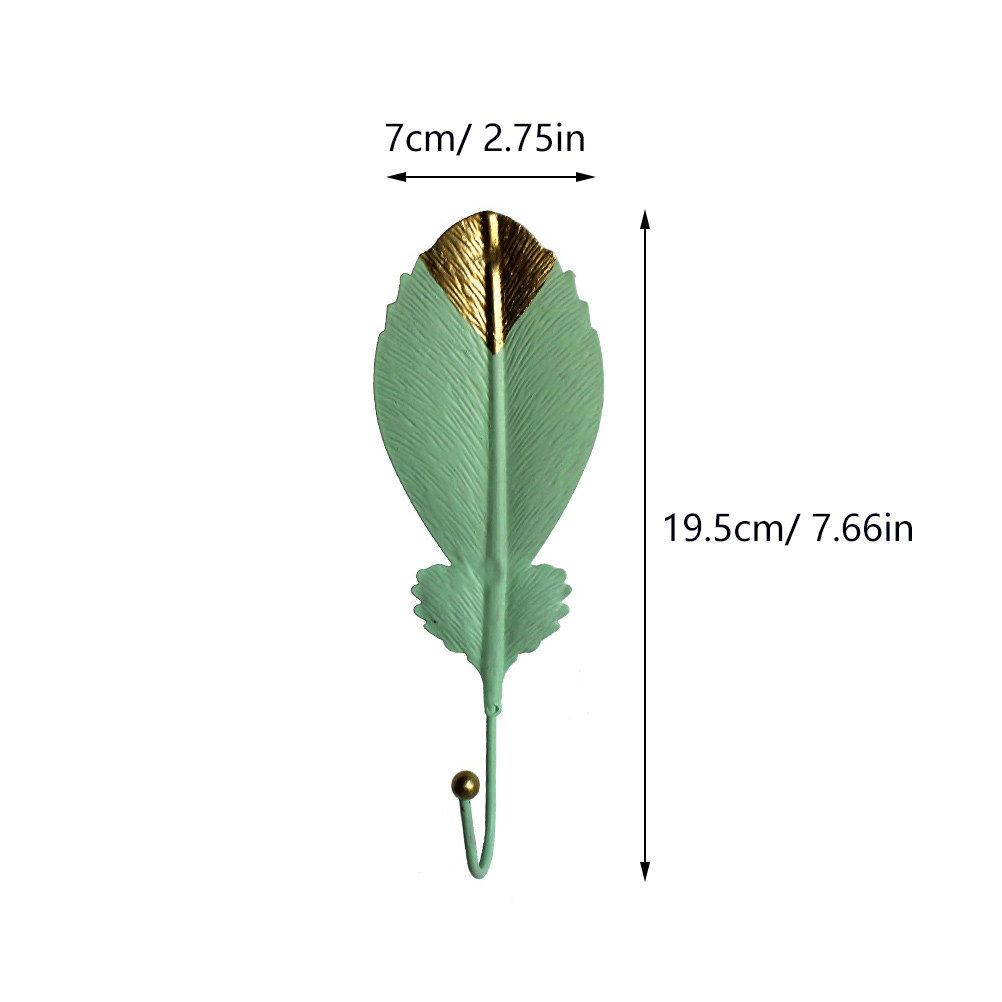 3Pcs Mini Leaf Shape Wall Hook - огляд і ціна Office Lighting Decor