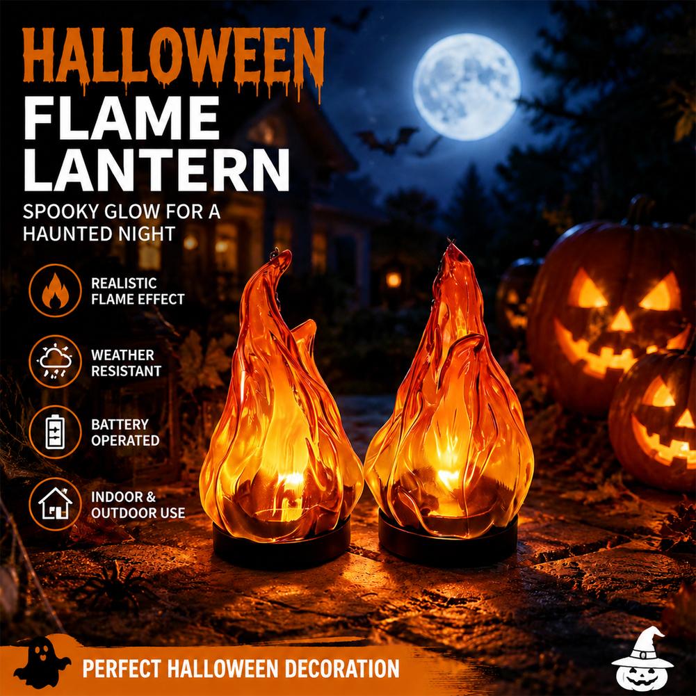 Solar Flame Hanging Lantern Li - огляд і ціна Yard Lighting Decor