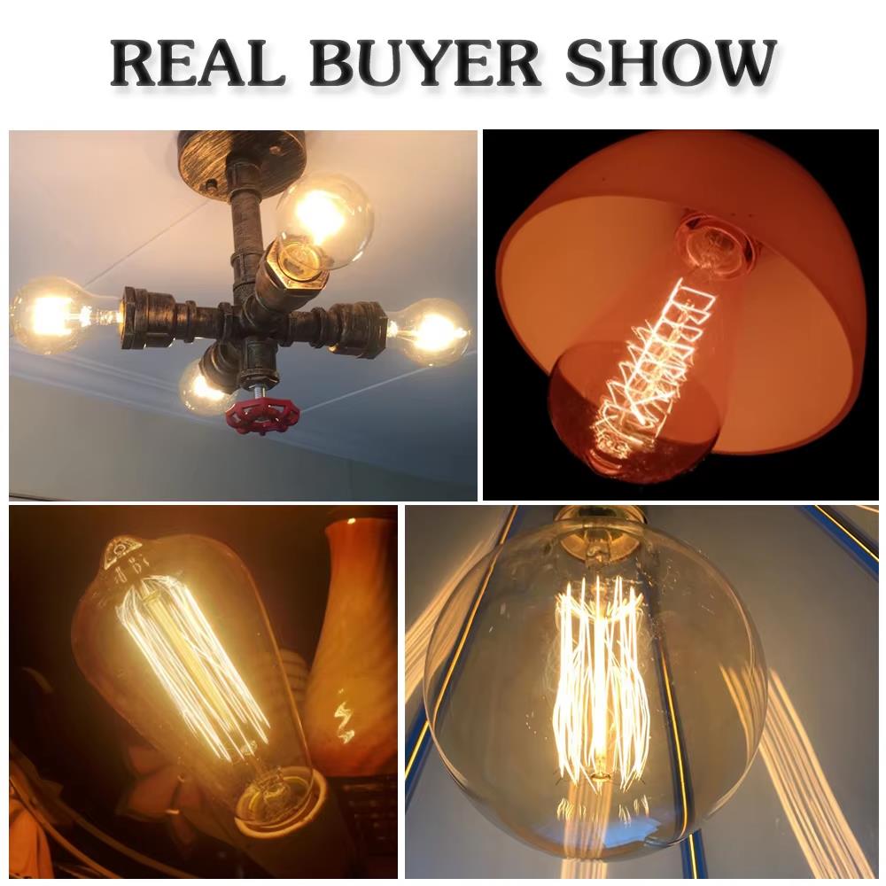 Retro Edison Light Bulb E27 40 - огляд і ціна Vintage Lighting Decor