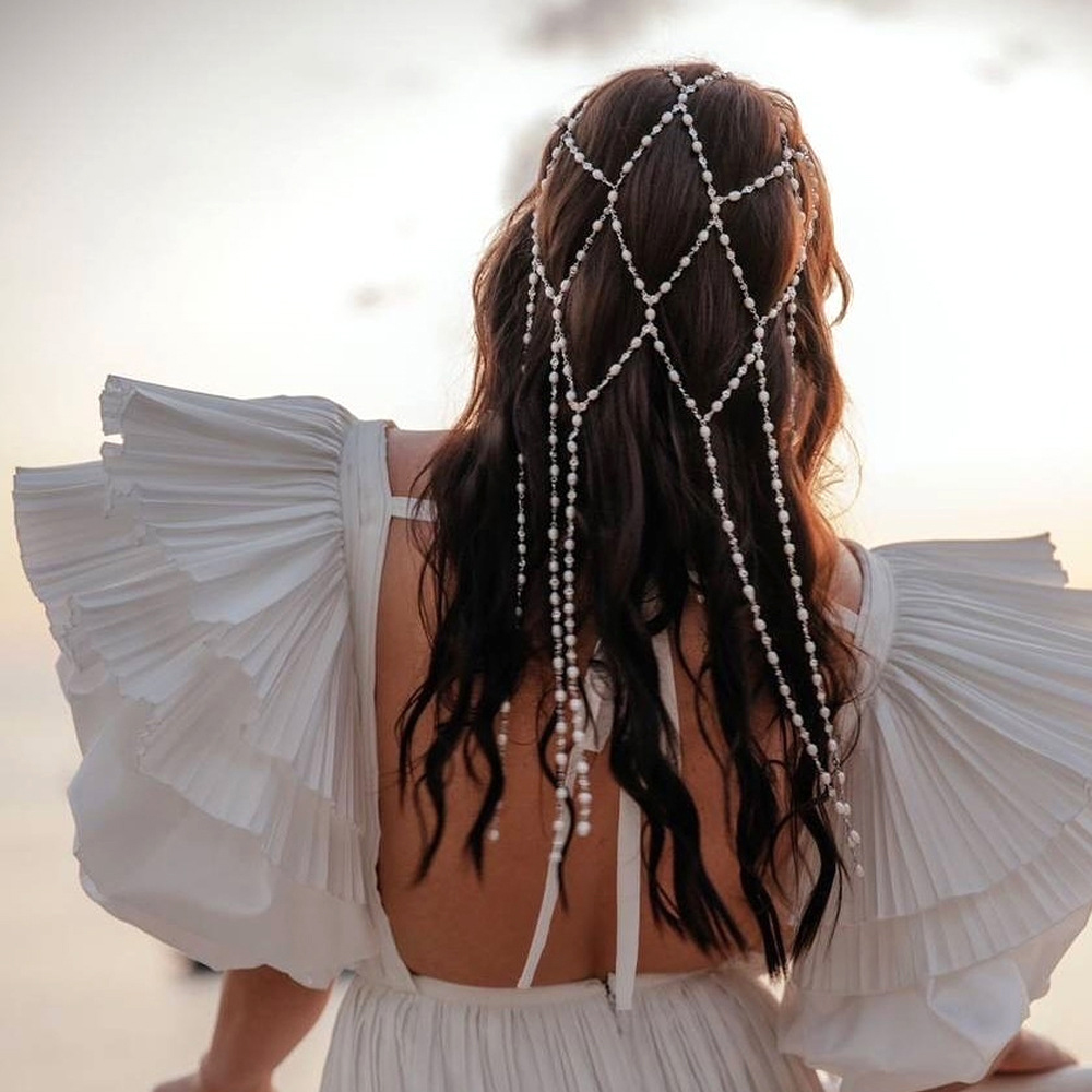 Boho Imitation Pearl Hair Chai - огляд і ціна Elegant Decor & Lighting Llc