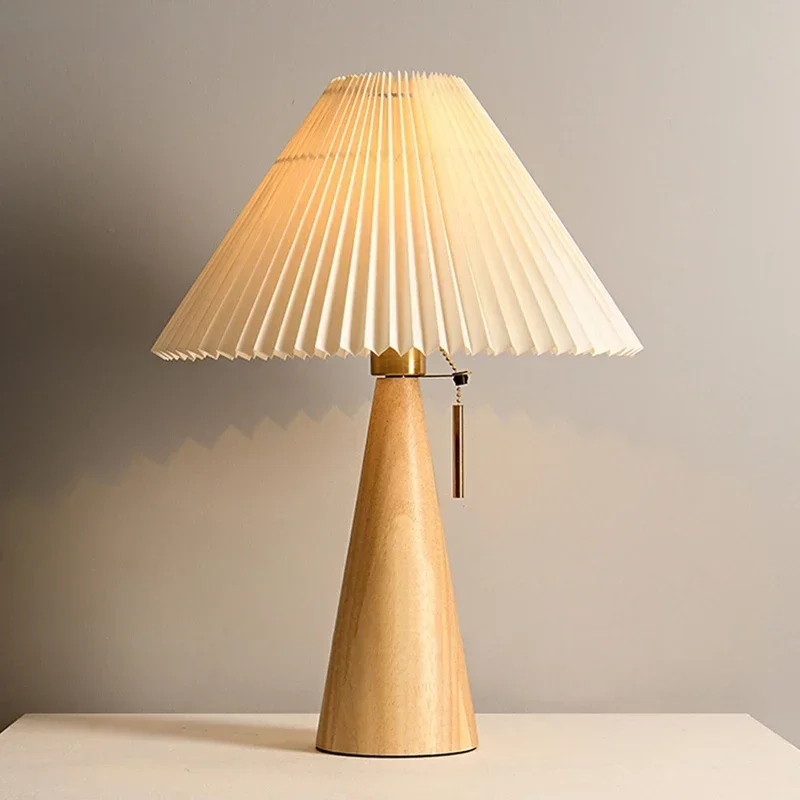 Retro Pleated Table Lamp Nordi - огляд і ціна Lighting Table Decor
