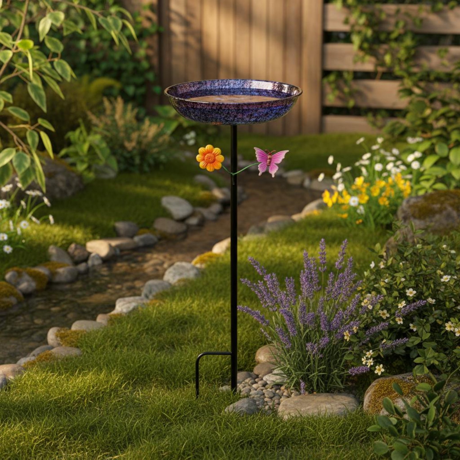 Metal Bird Bath Long-Lasting R - огляд і ціна Elegant Decor & Lighting Llc