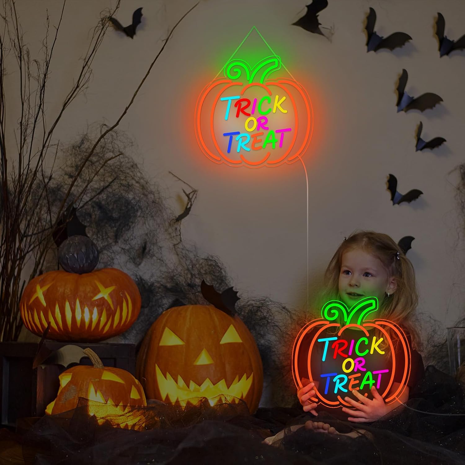 Trick Or Treat Pumpkin LED Neo - огляд і ціна Home Decor Lighting Tricks